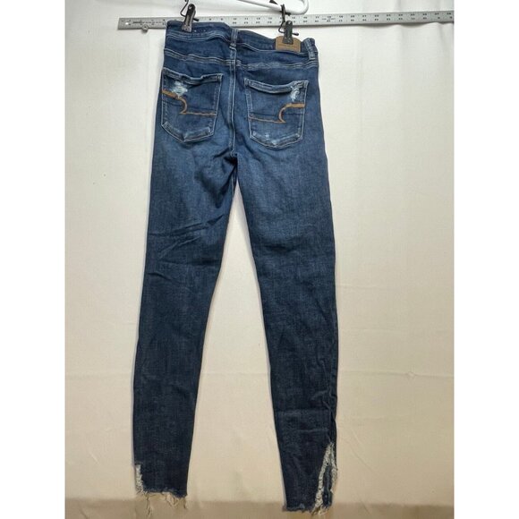 American Eagle jeans womens 4 24 x 28 next level stretch super high rise jegging - Picture 3 of 10